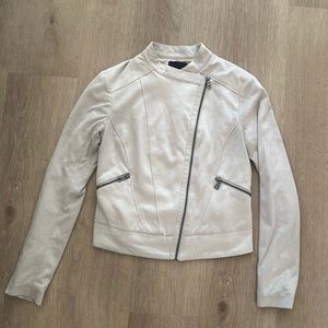 ELIE TAHARI Suede Zip Jacket